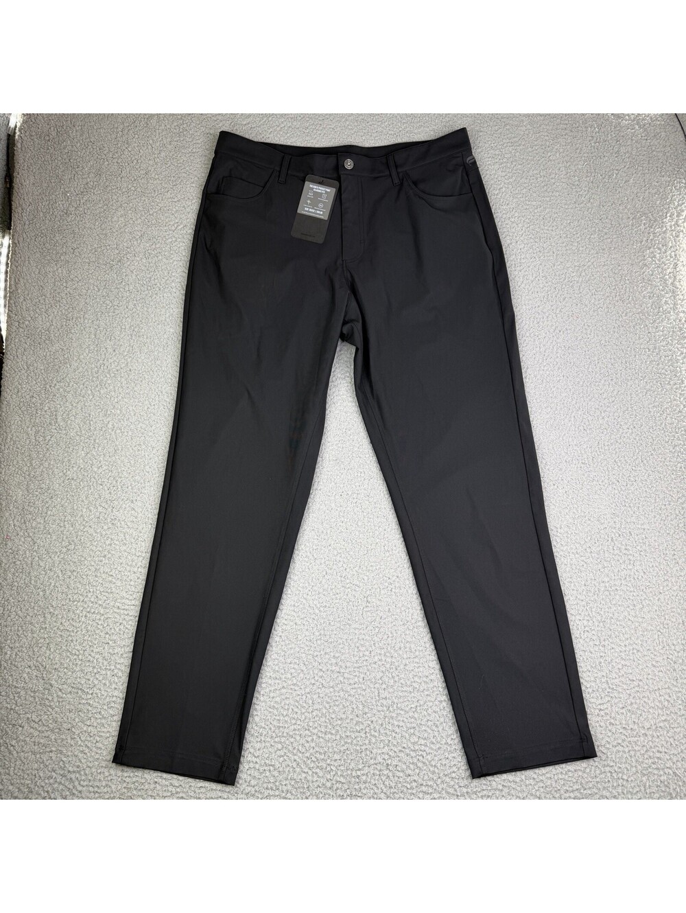 Fabletics The Don 5-Pocket Classic Fit Pants Mens 35x 32 Black Chino NWT